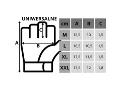 UNIVERZÁLNÍ FITNESS RUKAVICE R.XXL ENERO FIT 3