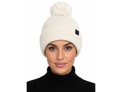 Čepice zimní s&nbsp;bambulí unisex 4F 4FWAW24ACAPU472-11S 2