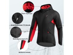 Rockbros sportovní zimní bunda unisex, černá, velikost M 1