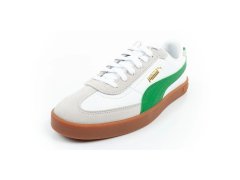 Puma pánské sportovní boty Club II Era tenisky kožené bílé šedozelené 2