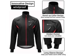 Rockbros zimní cyklistická bunda, černá, velikost 3XL 1