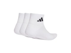 Adidas Cushioned Sportswear Kotníkové ponožky 3P bílé JZ0523 1