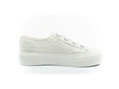 Lee dámské sportovní boty Isla trainers white platform lace-up dámské 3