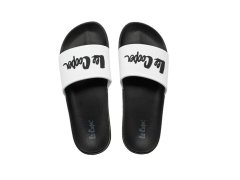 Lee Cooper pánské sportovní boty slip-on žabky pohodlné lehké černé bílé 4