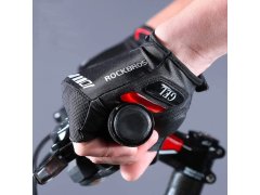 Cyklistické rukavice Rockbros S143-BK L s gelovými polštářky - černé 5