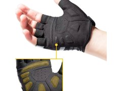 Cyklistické rukavice Rockbros S247 XXL - černé 2