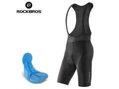 Cyklistické kraťasy Rockbros RK2002XL s kšandami a vložkou XL – černé 4