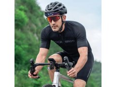 Cyklistická čepice Rockbros 18230005001 s&nbsp;kšiltem – černá 6