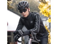 Cyklistická bunda Rockbros na podzim/zimu s&nbsp;dlouhým rukávem, velikost S – černá 2