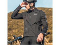 Cyklistická bunda Rockbros na podzim/zimu s&nbsp;dlouhým rukávem, velikost M – černá 4