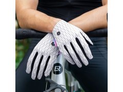 Rockbros MTB cyklistické rukavice velikost: XL - bílo-černé 3