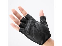 Cyklistické rukavice Wozinsky WRR-01XL velikost XL - černé 2