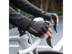 Cyklistické rukavice Wozinsky WRR-01M velikost M - černé 4