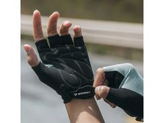 Cyklistické rukavice Wozinsky WRR-02L velikost L - šedé 6