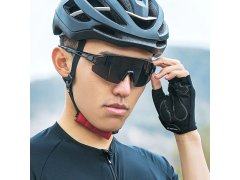 Cyklistické rukavice Wozinsky WRR-02L velikost L - šedé 7