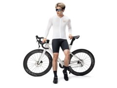 Rockbros YDCX008 Cyklistický dres s dlouhým rukávem Diamond velikost XS - bílý 3