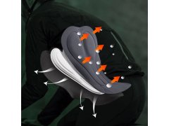 Rockbros YDCK012-1 dlouhé fleecové cyklistické kalhoty se šlemi Velikost S - černé 5