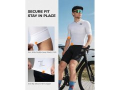 Rockbros pánské cyklistické tričko, bílé, 3D, velikost XL 1
