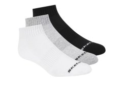 Skechers 3pk Unisex Terry Qtr Crew S111035-107 bílé 43–46 2