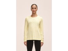 Dámské tréninkové tričko Casall Soft Texture Long Sleeve, žluté 1