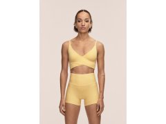 Dámské tréninkové legíny CASALL Ultra High Waist Hot Pant, žlutá barva 4