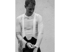 Cyklistické tričko POC ESSENTIAL LAYER LS – bílé 1