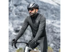 Cyklistická mikina Rockbros TLWT001 ROAD TO SKY, větruodolná, zateplená, velikost S – černá 5