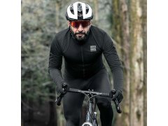 Cyklistická mikina Rockbros TLWT001 ROAD TO SKY, větruodolná, zateplená, velikost L – černá 4