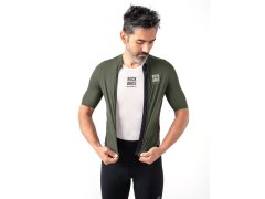 Cyklistický dres Rockbros 15220004002 ROAD TO SKY, pánský, s&nbsp;krátkým rukávem, velikost S – zelený 4
