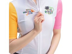 Dámské cyklistické tričko Rockbros 15210005004 M s potiskem – bílé 5