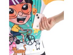 Dámské cyklistické tričko Rockbros 15210005004 M s potiskem – bílé 6