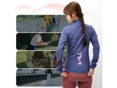 Dámská cyklistická bunda Rockbros YPW069 TVI L – fialová 4