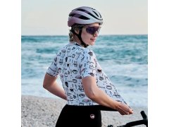 Dámské cyklistické tričko Rockbros 15110005004 s krátkým rukávem, velikost M – bílé 7