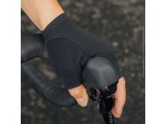 Cyklistické rukavice Rockbros TLS004 ROAD TO SKY, krátké, s odpružením, velikost S – černé 2