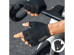 Cyklistické rukavice Rockbros TLS004 ROAD TO SKY, krátké, s odpružením, velikost S – černé 3