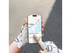 Dámské krátké cyklistické rukavice Rockbros S389 s tlumicím efektem, velikost L – bílé 2