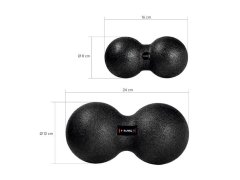 Dvojitý masážní míč / Duo Ball HMS BLM02 12*24CM 1