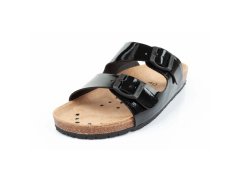 Abeba Sandály Black W 8088 pracovní žabky 5
