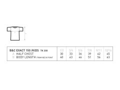 B&C Exact 150 /kids Dětské tričko 01.0300 sport grey 6