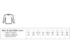 B&C ID.222 Crew Unisex mikina 01.I222 sport grey 4