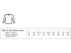 B&C ID.332 Crew Unisex mikina 01.I332 sport grey 2