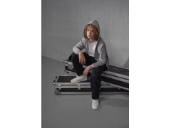 B&C ID.334 Zip Hood /kids Dětská mikina s kapucí 01.K334 sport grey 1