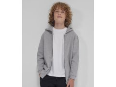 B&C ID.334 Zip Hood /kids Dětská mikina s kapucí 01.K334 sport grey 3