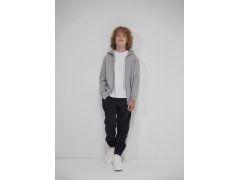 B&C ID.334 Zip Hood /kids Dětská mikina s kapucí 01.K334 sport grey 4