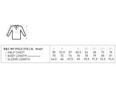 B&C My Polo 210 LSL Piqué polo s&nbsp;dlouhým rukávem z&nbsp;těžké bavlny 01.U427 sport grey 8