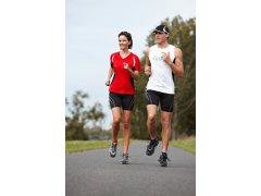Daiber JN 390 Dámské běžecké tričko s výstřihem do V 02.0390 red/black 1