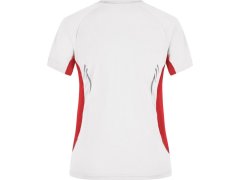 Daiber JN 390 Dámské běžecké tričko s výstřihem do V 02.0390 white/red 8