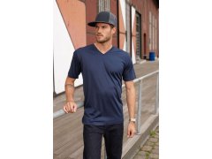 Daiber JN 736 Pánské sportovní tričko s výstřihem do V 02.0736 black 2