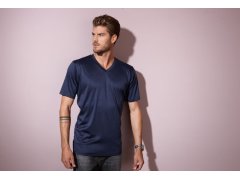 Daiber JN 736 Pánské sportovní tričko s výstřihem do V 02.0736 pink 8