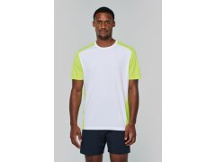 Kariban ProAct PA 4014 Pánské kontrastní sportovní tričko 20.4014 white/black 6